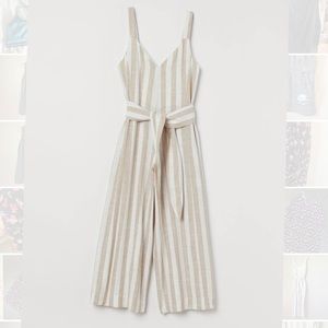 H&M linen blend jumpsuit